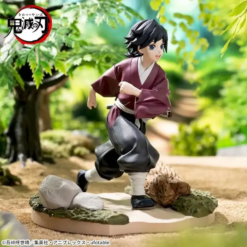 Genuine Bandai Namco Banpresto Demon Slayer Kimetsu No Yaiba Sabito Tomioka Giyuu Pvc 18Cm Figure Model Desktop Ornament Gift
