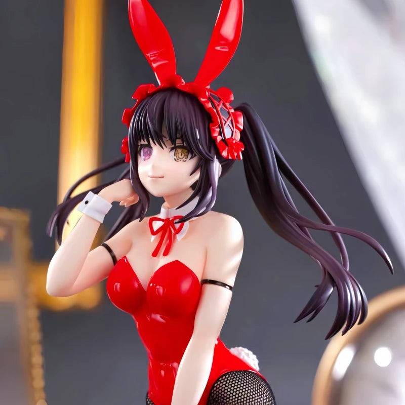 Нов оригинален Furyu Bicute Bunnies Tokisaki Kurumi Nightmare Date Alive Iv Bunny Аниме Фигурка Играчки PVC Модел Колекционерска Кукла Подарък
