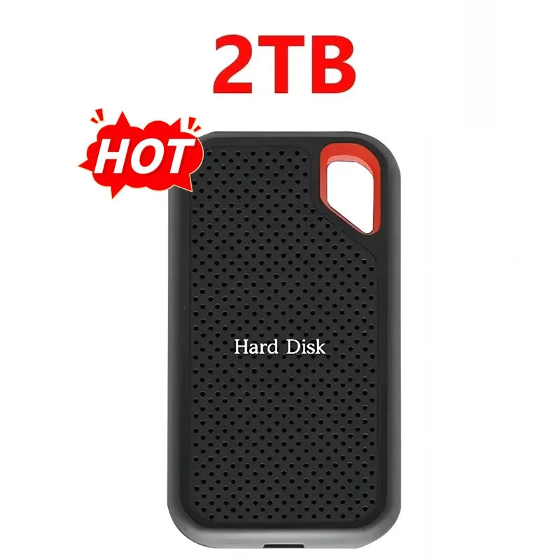 High-speed External Hard Drive 1TB Portable SSD 4TB External Solid State Drive USB 3.1 Hard Disk 128TB Storage for PC/Mac/Phone