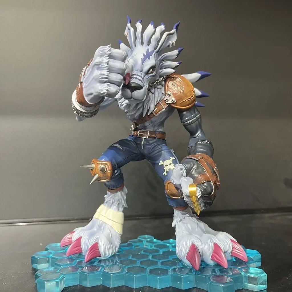 9cm/3.54inch Anime Digimon Adventure Figure Metal Garurumon Action Figures Pvc Statue Collection Model Toys Gifts