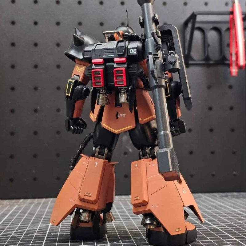 In Stock Bandai Pb Mg Ms-06r-2 Zaku Ⅱ Gabi Hazard Custom Mobile Suit Assemble Model Kit For Gundam Model Collectors Hobbyists