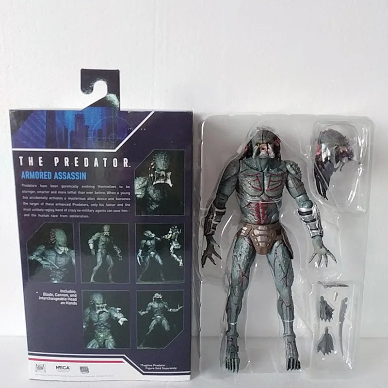 NECA Fugitive Predator Figure Original NECA The Predator Armored Assassin Action Figure Collectible Model Toys Dolls Gift