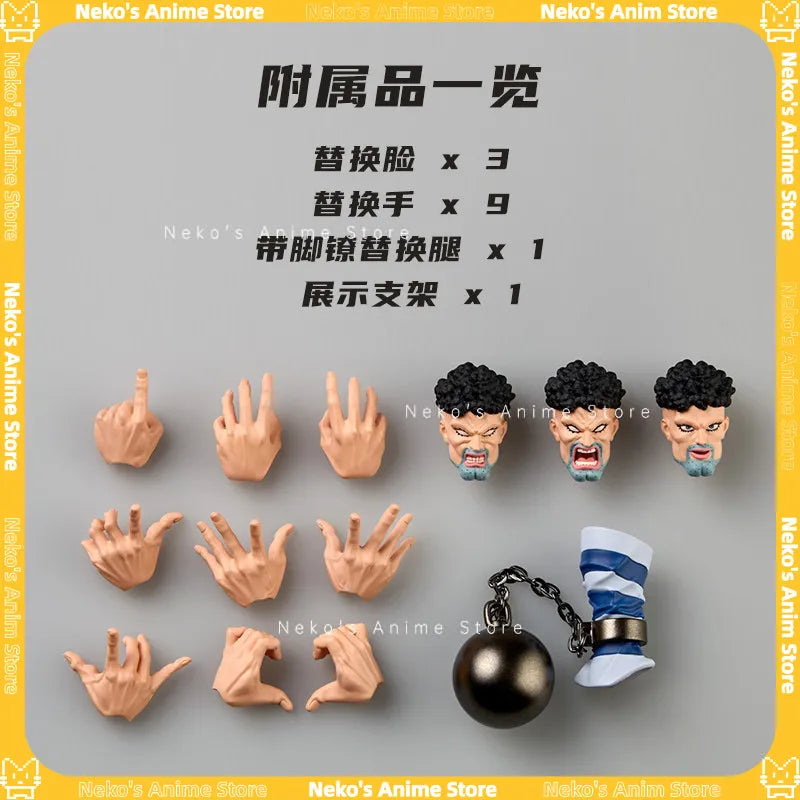 【Pre-Order】Kaiyodo Revoltech Yamaguchi One-Punch Man Puri-Puri Prisoner Action Figure  Trendy Toy Desktop Doll Collectibles Gift