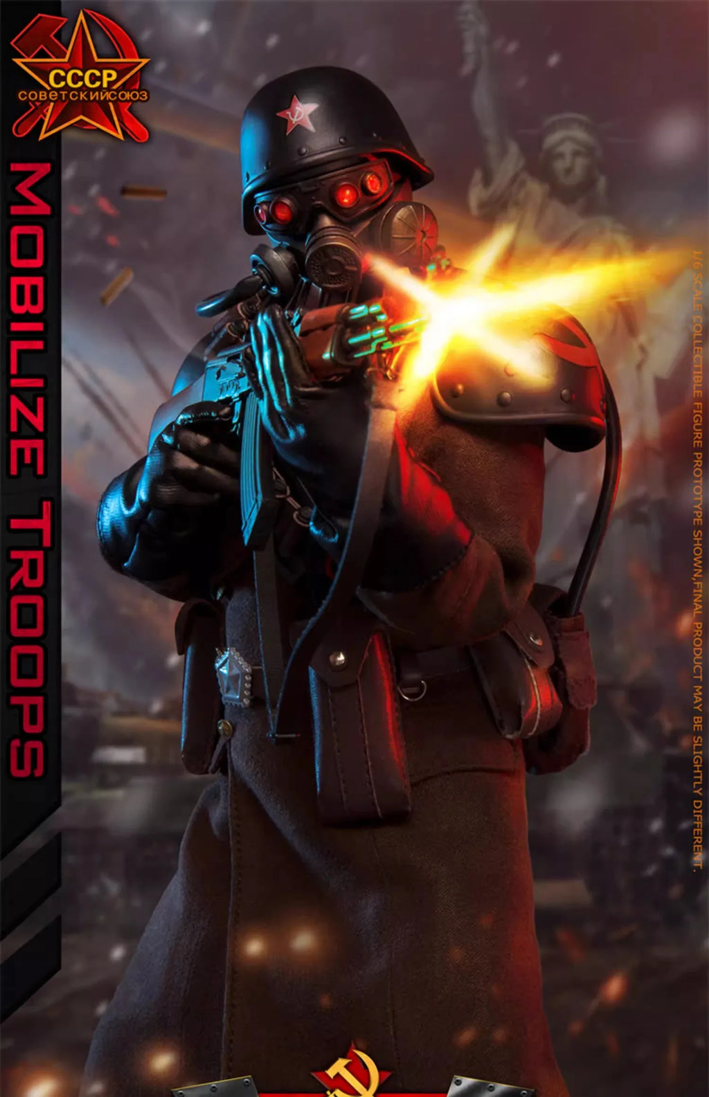 FLAGSET FS-73046 1/6 Soldier Red Alert Soviet Mobilize Troops Full Fet 12'' Action Figure Model Toy In Stock