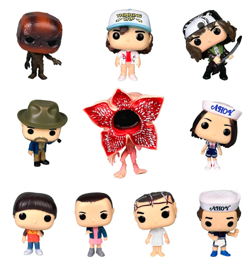 Stranger Things Figures Collection - Eleven/Max/Steve/Ahoy Character Vinyl Models (10cm) | Collectible Toys,