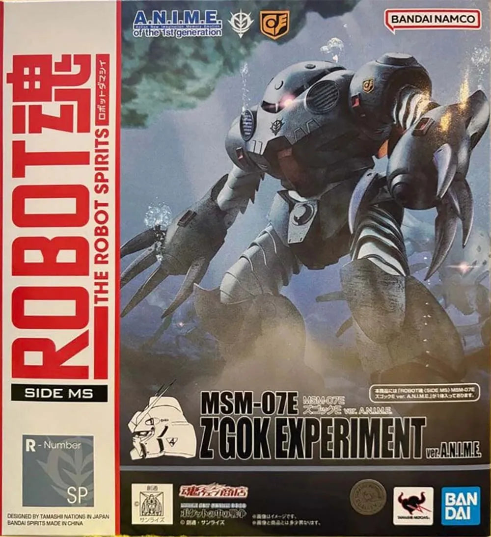 In stock Bandai ROBOT SPIRITS SIDE MS MSM-07E Zugok E ver. A.N.I.M.EMobile Suit Gundam 0080 War in Your Pocket toys