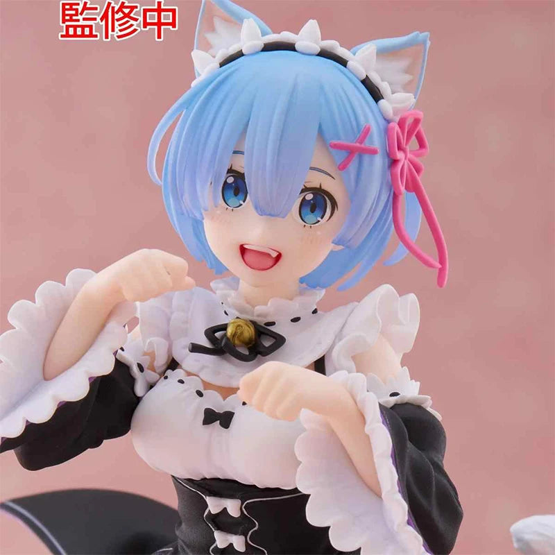 Genuine Original TAiTO Re:Life in A Different World From Zero Rem Anime Figure PVC 18CM Collectible Model Doll Ornament Toy Gift