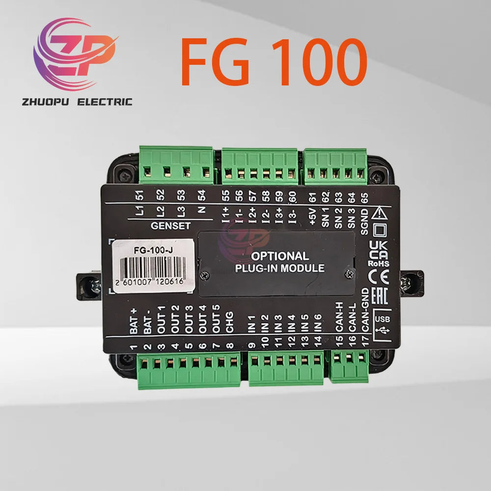 Original FG 100 Generator Set Controller, Optional Plug-in FG-100-J, Core of Operation Control and Monitoring