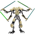 Hot 32cm Ksz714 Stern Spielzeug Anime Actionfigur Roboter Grievous mit Lichtschwert Griff Kampfmodell Bausteine ​​Geschenke