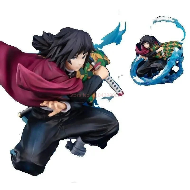 Dämonentöter Giyuu Tomioka Anime Actionfigur 17 cm PVC-Sammlung Modell Spielzeug Desktop Ornament Geschenk zum Geburtstag