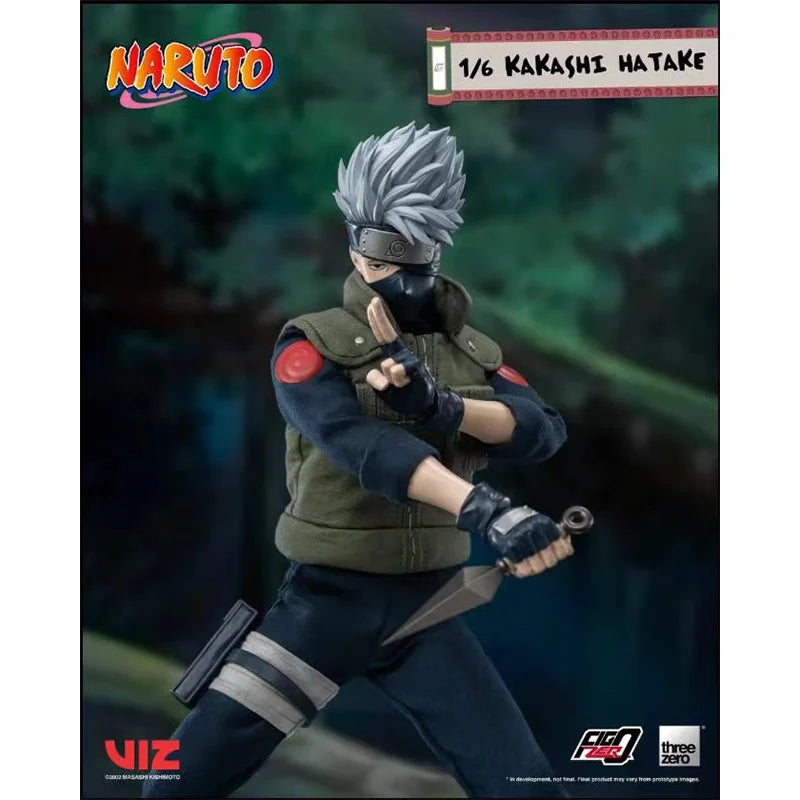100% Original Threezero 3A FigZero Naruto Kakashi Hatake 1/6 In Stock Anime Collection Action Figures Model Toys