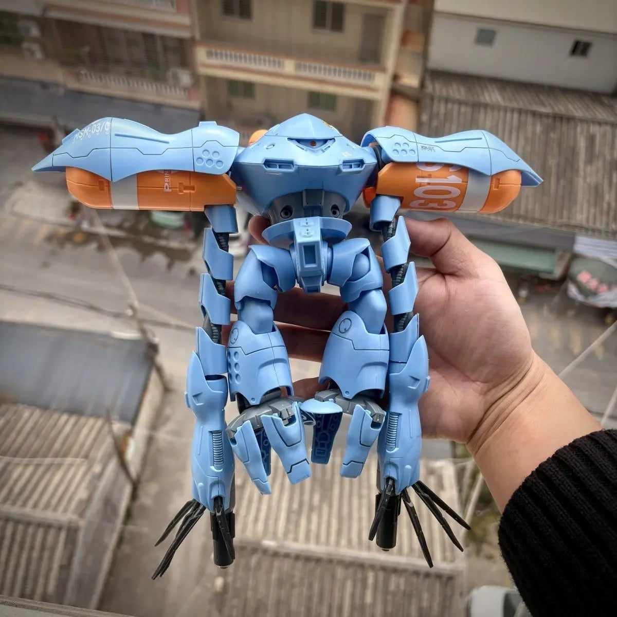 XIELAOBAN Model 1/100 HG  MSM-03C Hygogg UC Enlarged version Assembly Model Kits Anime Action Figure Robot Plastic Model Toys
