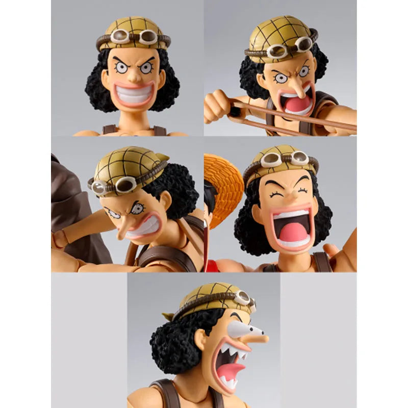 Bandai Original SHFiguarts Usopp 145mm Anime Action Figures Toys for Boys Christmas Gift Collectible Model Ornaments