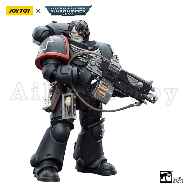 JOYTOY 1/18 Action Figure 40K Raven Guard Intercessors Anime Military Model