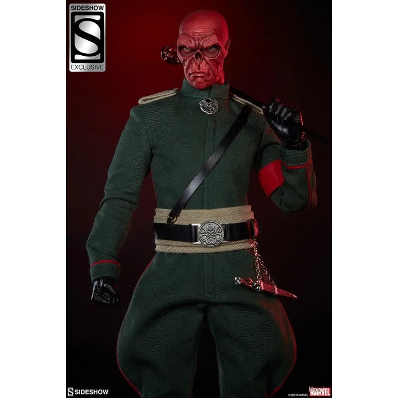 SIDESHOW Original Marvel Villain Red Skull 1\6 Series Red Skull Anime Action Figure Model Toys Model Ornaments Gifts Fo Boys