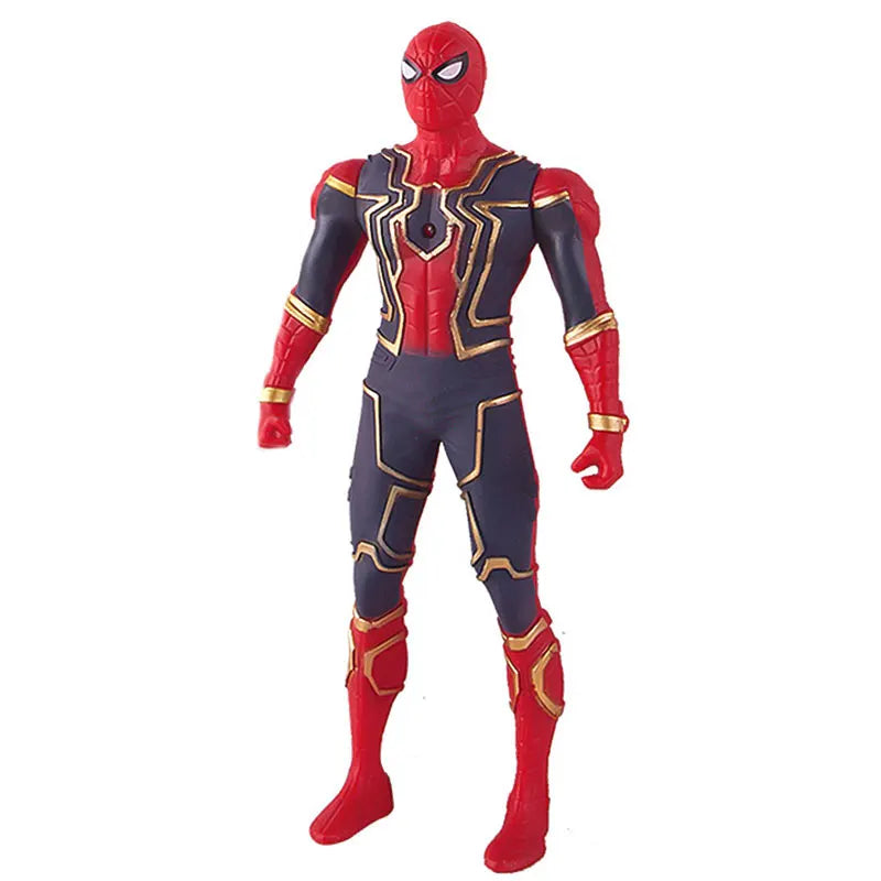 2024  Marvel Spiderman Hulk Ironman Anime Action Figure Toy Christmas Gift Pvc Movable Joints Luminous Doll Collection Model Toy