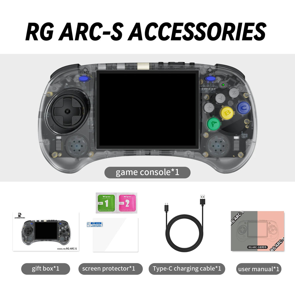 ANBERNIC RG ARC-S RG ARC-D Retro Handheld Game Console 4.0 inch IPS Screen Online Fighting Streaming HD To TV Out Gaming Player