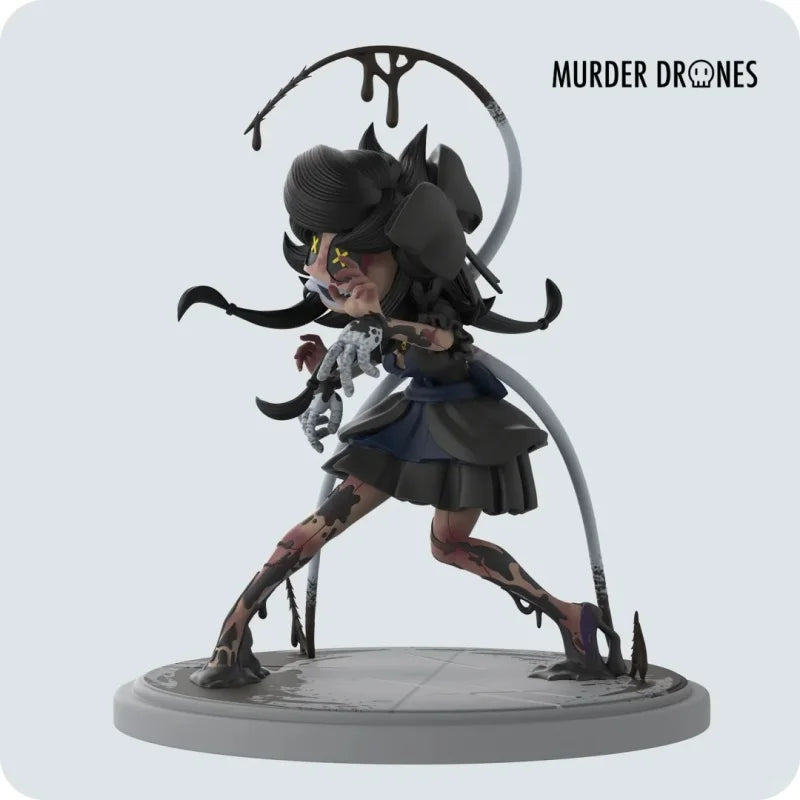 Murder Drones Cyn Animegaz Anime Figure Original Pvc Collectible Model New Villain Merch Cute Toy Kawaii Desktop Decoration Gift