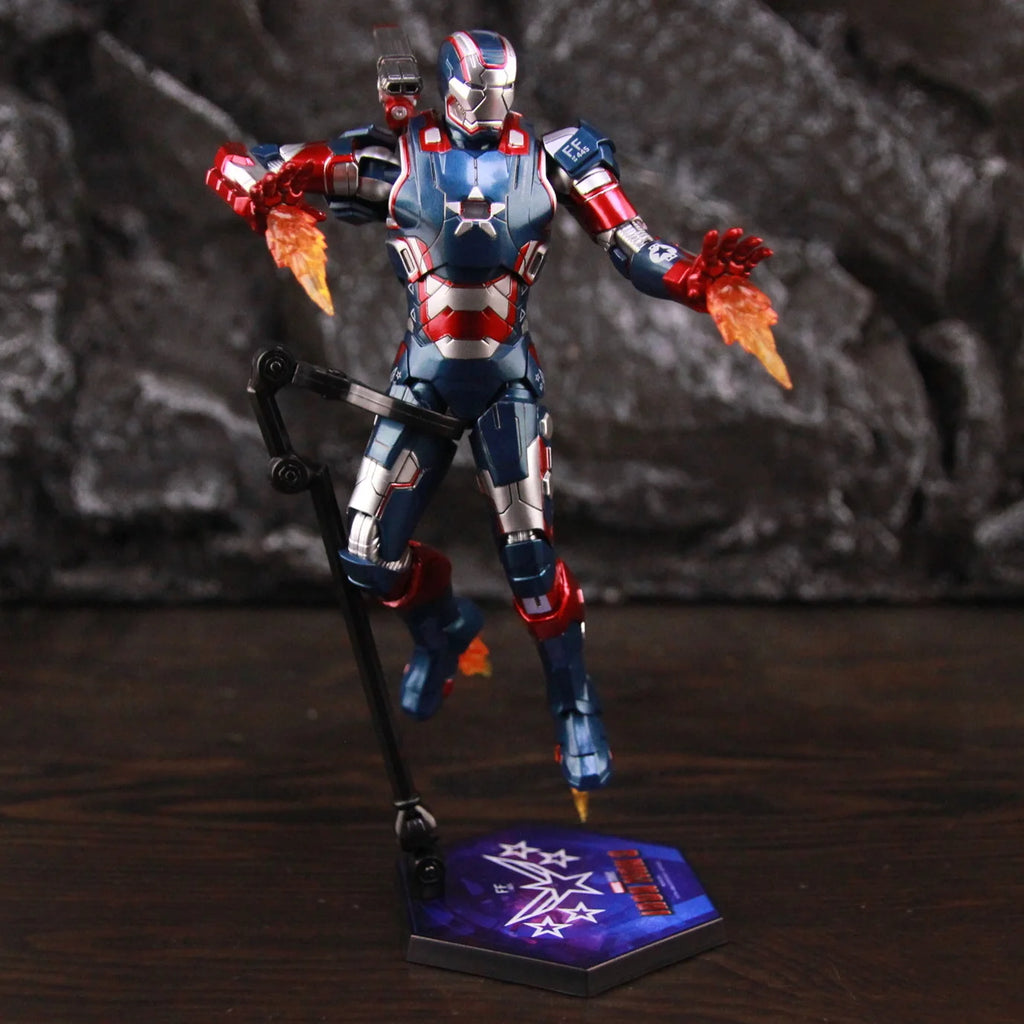 ZD Toys Marvel Studios Infinity SAGA Movie Film Iron Man 3 Iron Patriot 7" 1/10 Action Figure Ironman Legends Toys Doll Model