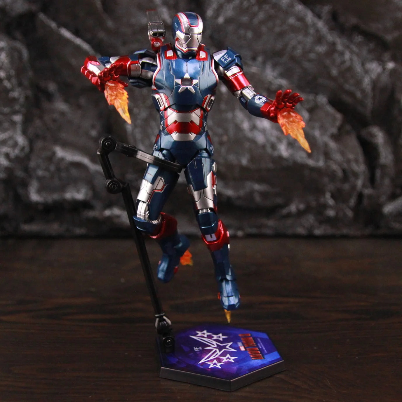 ZD Toys Marvel Studios Infinity SAGA Movie Film Iron Man 3 Iron Patriot 7" 1/10 Action Figure Ironman Legends Toys Doll Model