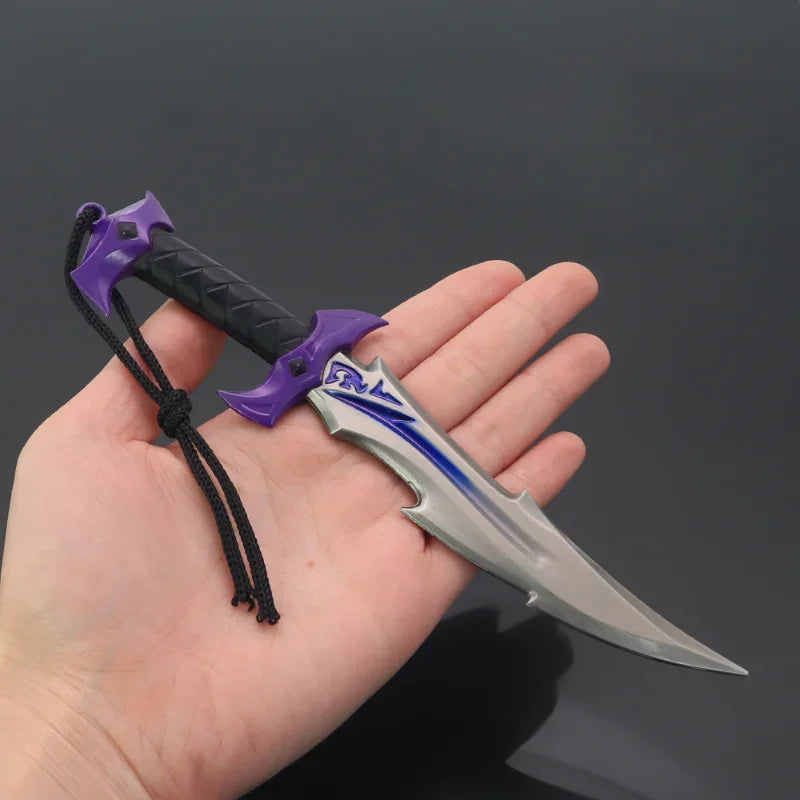 Valorant Weapon Model Melee Reaver Knife Metal Reaver Collection Craft Ornament 18cm Peripheral Samurai Katana Model Gift Kid