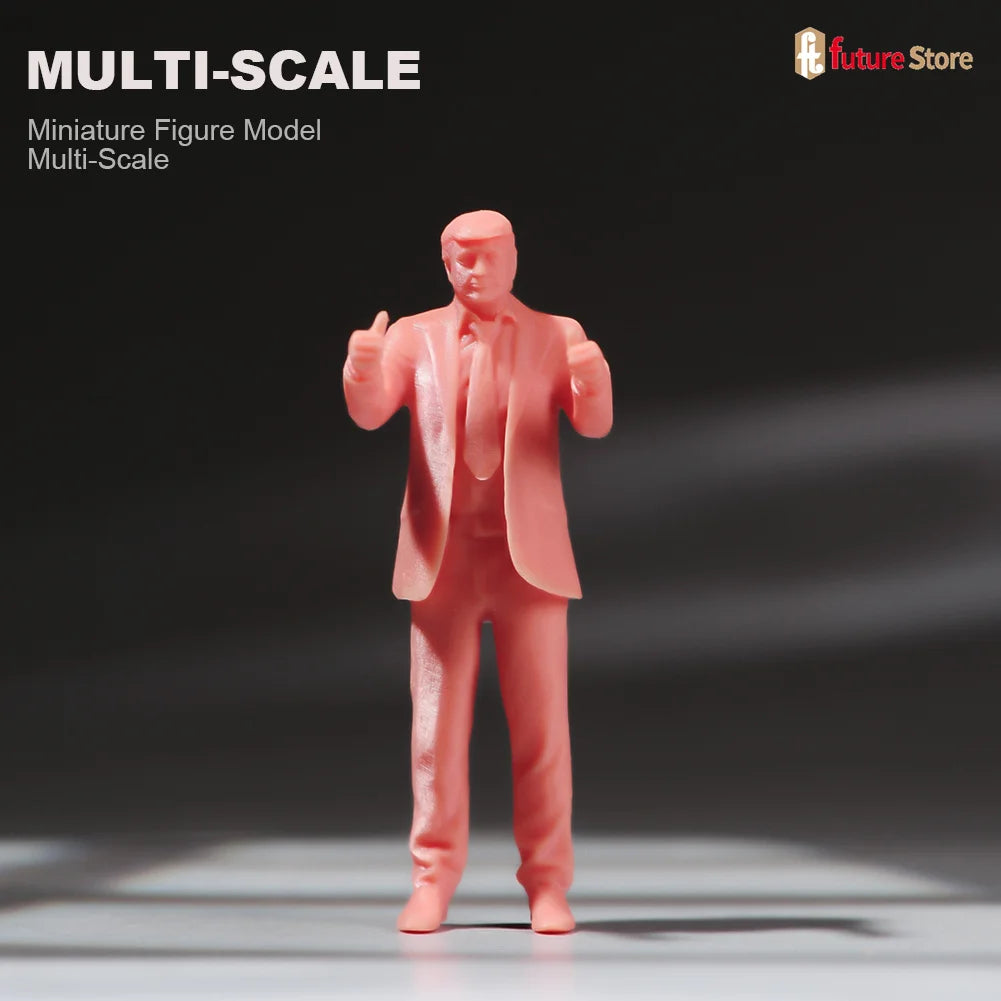 In Stock 1/87 1/64 1/43 1/24 1/18 Male President Bodyguard Miniature Figure Mini Diorama Resin Model Street Scene Prop Toy