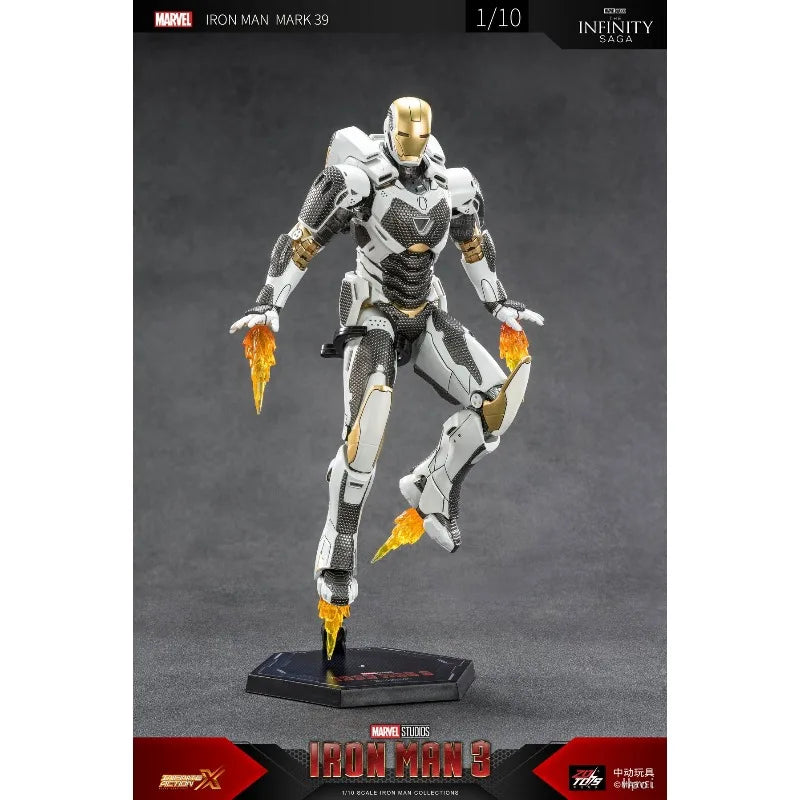 Original ZD TOYS MARVEL Iron Man Iron Man MK39 No lights Anime Figure Toys Model Ornaments
