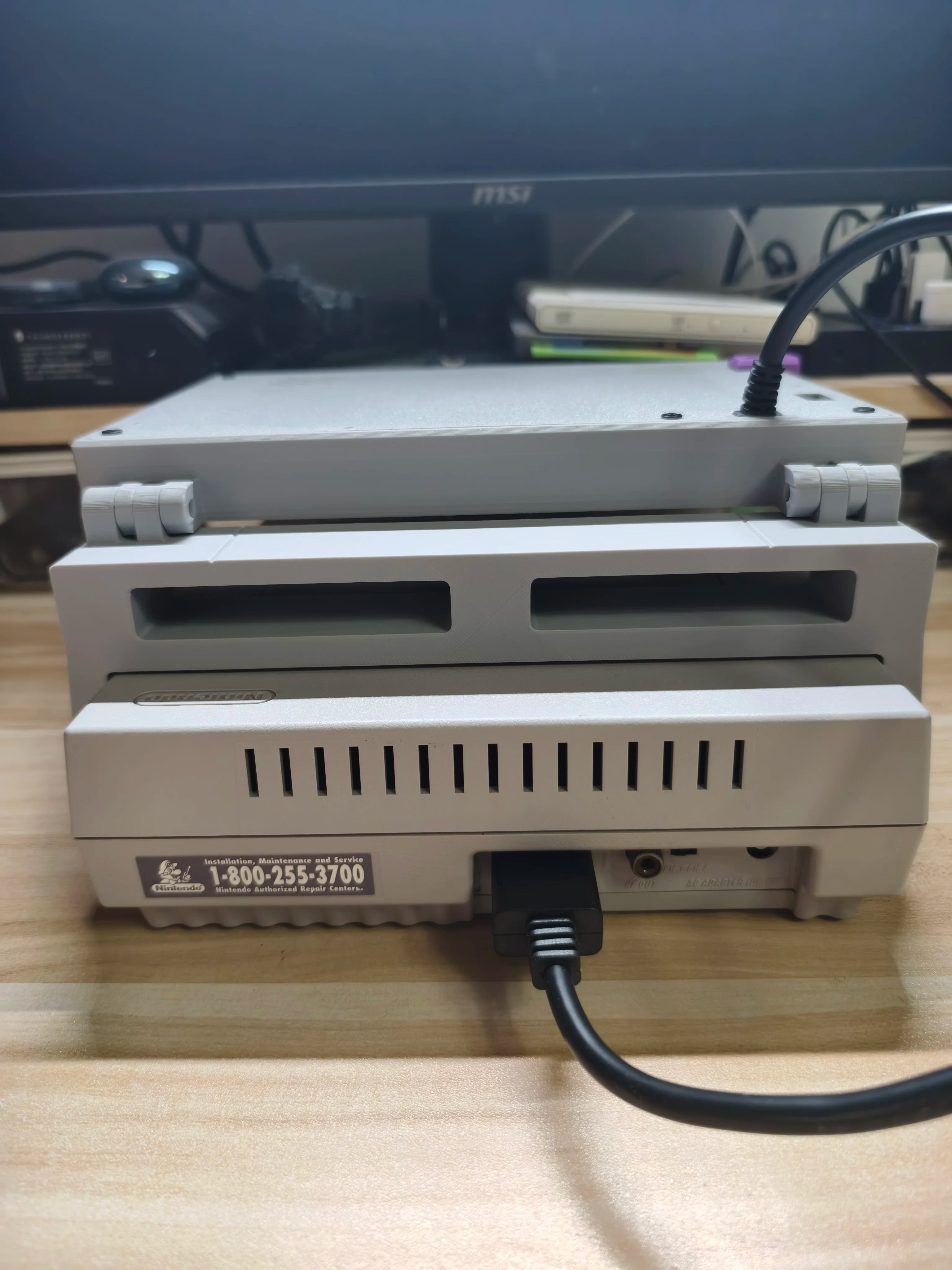 8Inch SNES Retro Arcade Game Machine 3D PRINT Portable Display Mini Monitor With Stereo For SNES ARCADE Game console