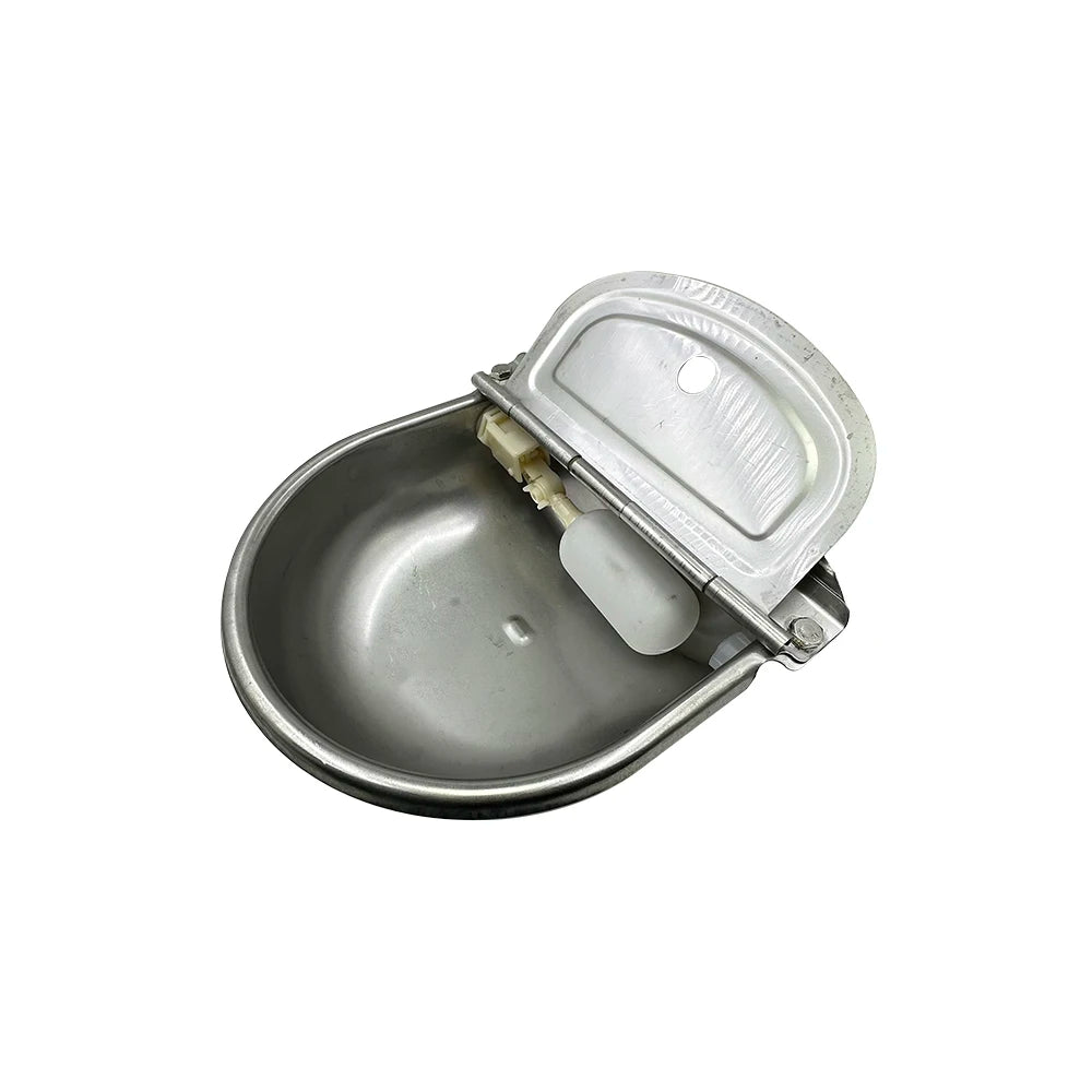 304 Stainless Steel With Drain Hole Drink Automatic Float Farming Trough Horse Cow Water Bowl Supplies Sheep Dog Pet Goat Cattle