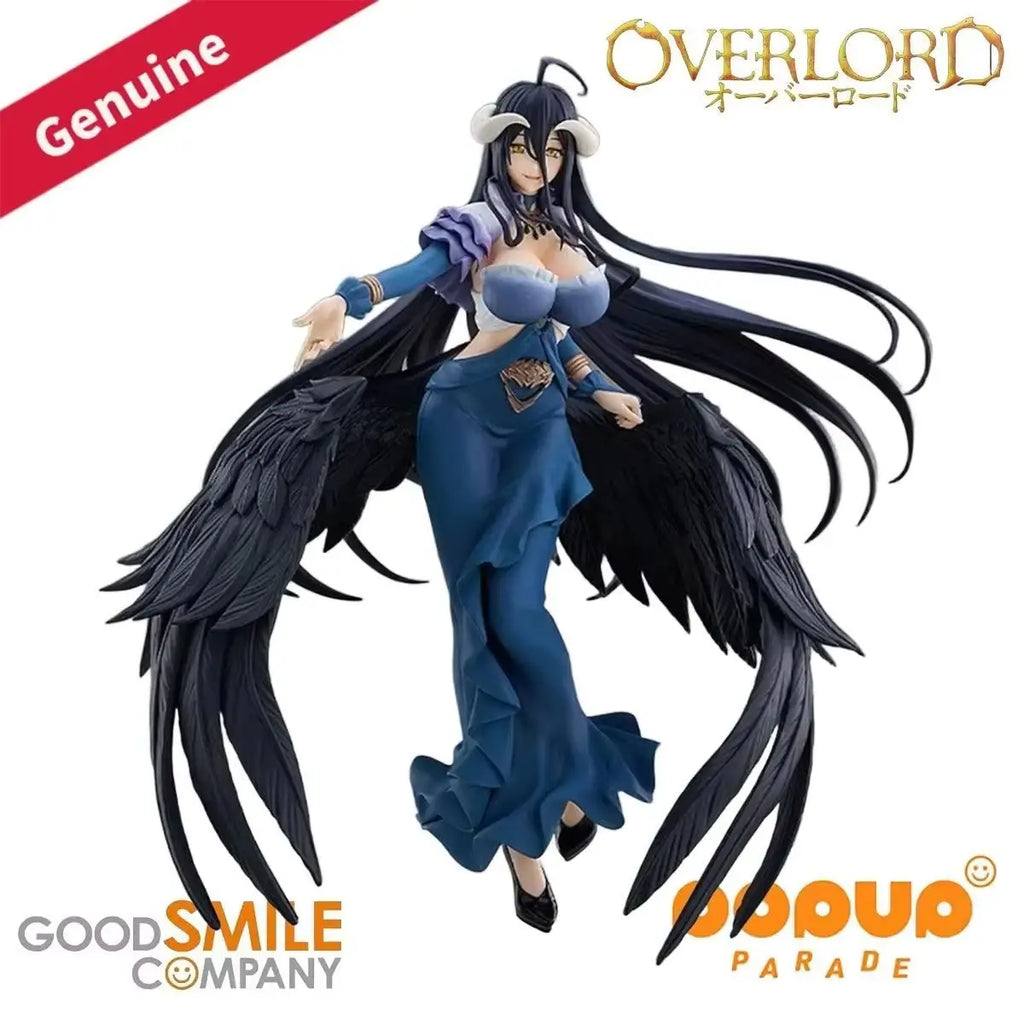 Original Genuine Good Smile Company Prepainted Pop Up Parade Overlord Albedo Jet Black Dress Ver. SP H=245mm Anime Figure Gift