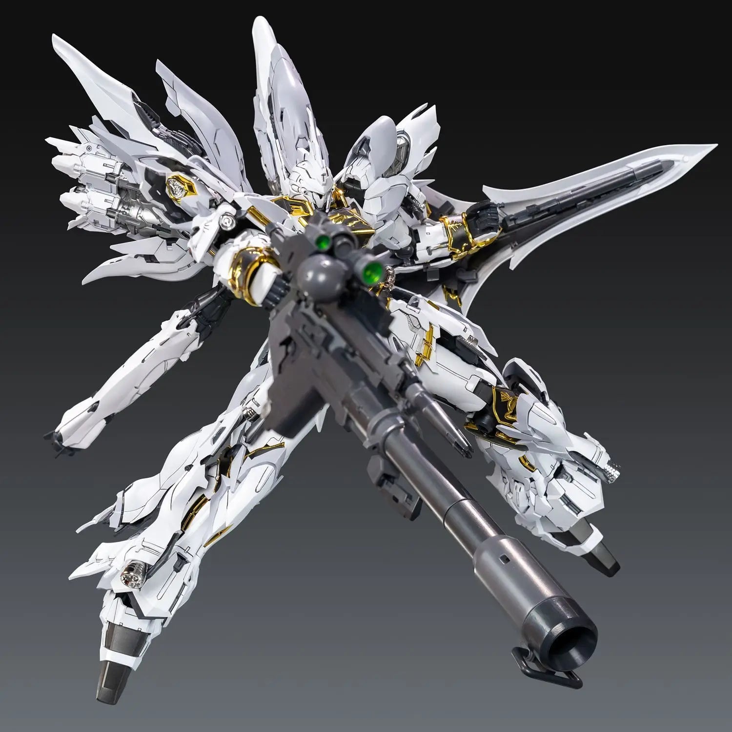 In Stock COMET Model MSN-06S MG 1/100 White Wolf The Red Comet Sinanju GK Sytle Assembly Model Kit Plastic Action Figure Toy
