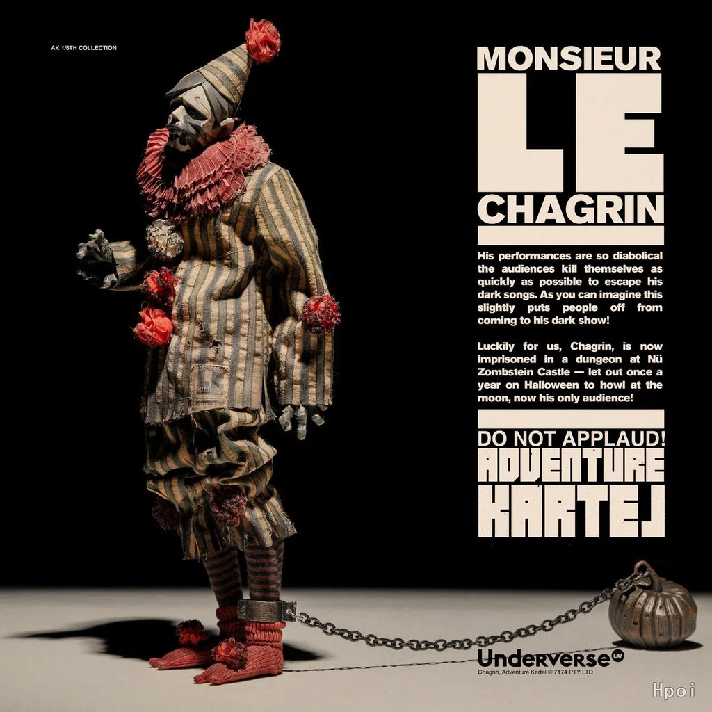 【Original】Underverse Adventure Kartel Series MONSIEUR CHAGRIN Halloween Special Edition Action Figure Model Toy
