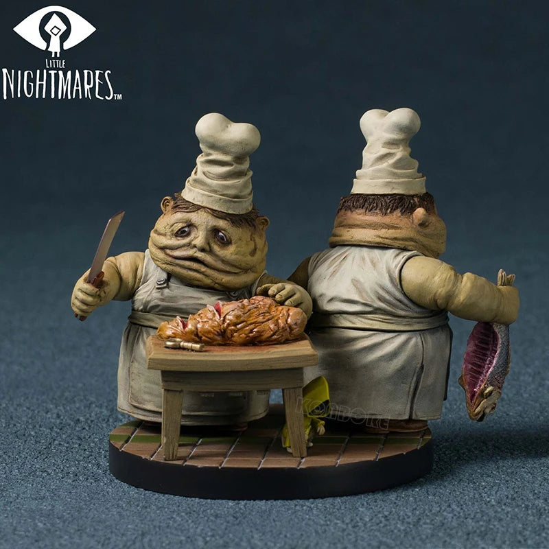11cm Little Nightmares The Lady Anime Game Figure The Twin Chefs Action Figure Mini Nomes Six/Mono Figurine Model Doll Toys Gift