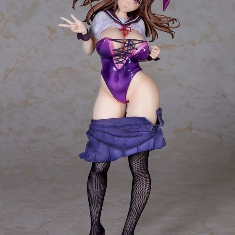 New Kuzuhara Usagi Bunny Girl Figure PVC Black Stockings Pleated Skirt High-Detail Action Figure Model Collectible Toys Gifts