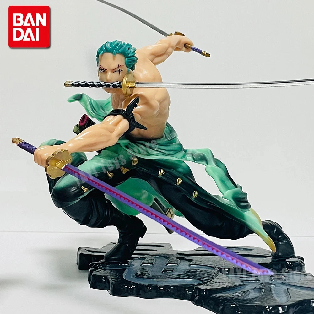 New One Piece Anime Figure 10cm Roronoa Zoro Three-blade Sa-maximum Manga Anime Statue Action Figure Collection Model Kid Pvc To