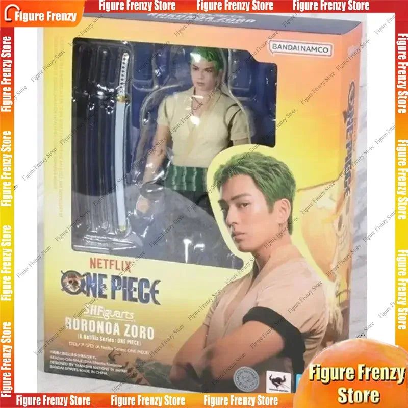 Spot SaleBandai SHF One Piece Netflix Live Version Luffy Zoro Nami Joint Moving Genuine Artwork in Stockin Stock