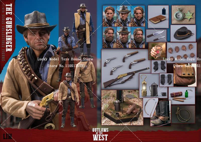 1/6 Scale Arthur Morgan Man Action Figure The Gunslinger Clint Delicate 12inch Full Set Cowboy Soldier Model Gifts Collection