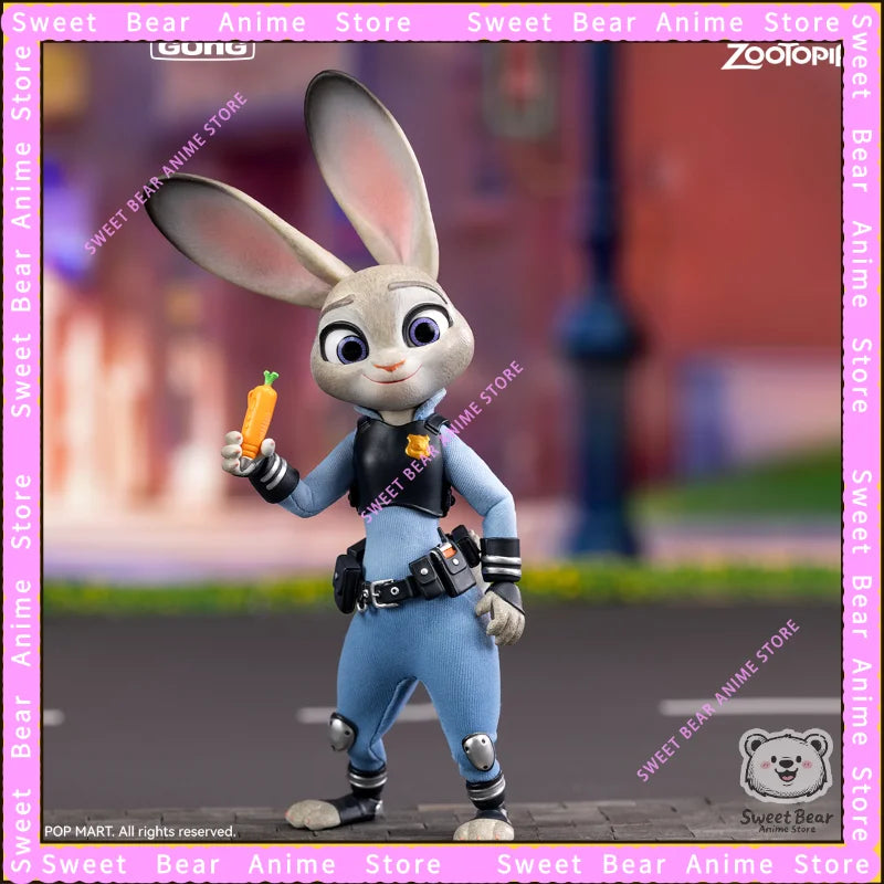 In Stock GONG & PoP Original Zootopia Judy Nick Set Cloth Action Figure Anime Model Trendy Toys Desktop Doll Collectibles