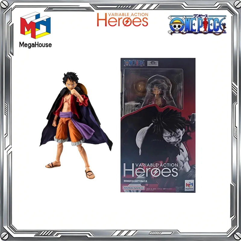 MegaHouse Original Variable Action Heroes One Piece Anime Luffy Shanks Boa Hancock Zoro Robin Action Figure Toys Gifts Model