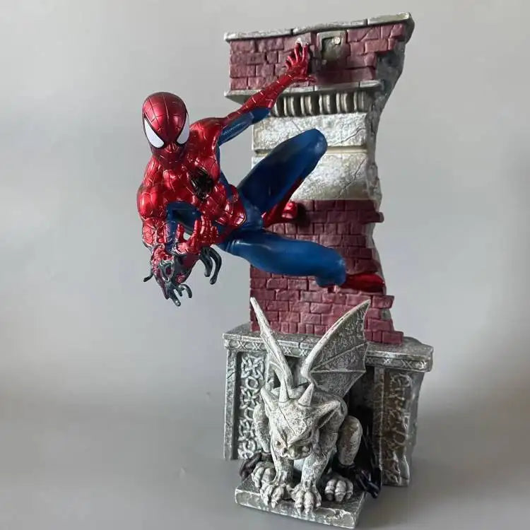 28cm Marvel Spiderman Far From Home Figure The Avengers Spider Man Statue Action Figurine Collectible Model Decor Gift Toy