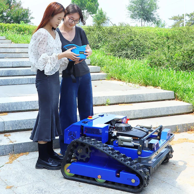 Customized High Quality All Terrain Ai Remote Lawn Mower With Engine 550mm Remote Control Agricultural Riding Lawn Tractor