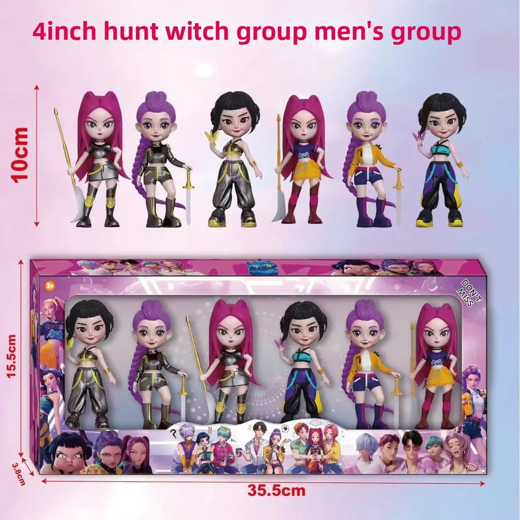 New Cute Kpop Demon Hunters Figure Model Toy Pvc Cartoon Gaming Peripherals Desk Decoration Collection Figures Model Toyfor Kid