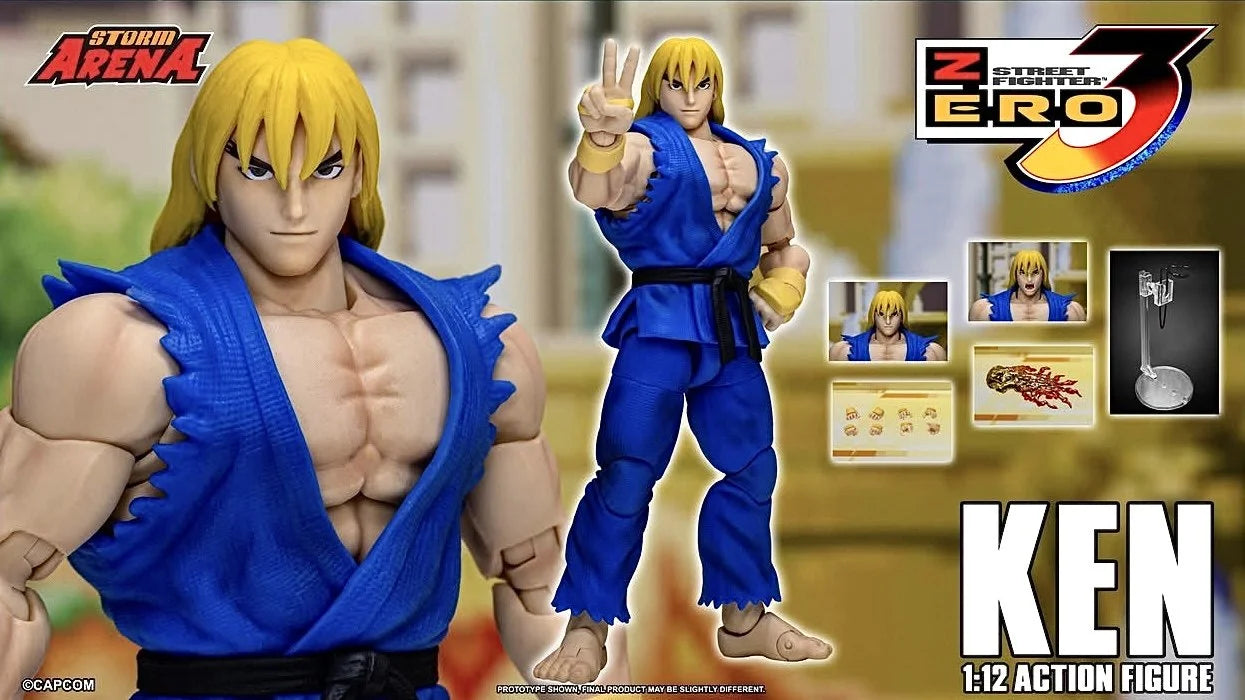 In Stock Original STORM Arena 1/12 Street Fighter Zero 3 Ryu Ken Anime Action Figure  Collection Storm Toys ST Figures Model Toy