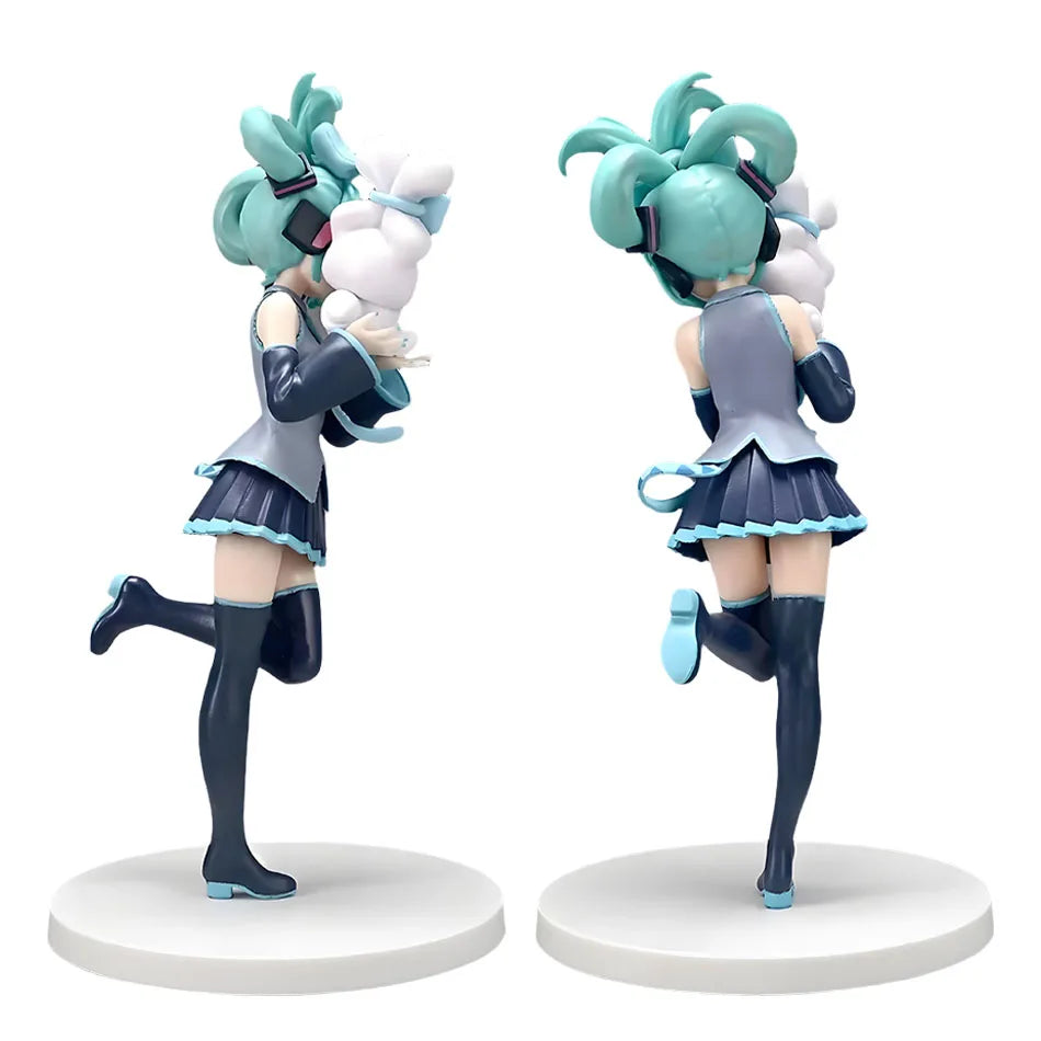 21 cm Sexy Girl Miku Anime Figur Mode Subclture Miku Actionfigur Weihnachtsgeschenk PVC Sammlung Modell Puppenspielzeug