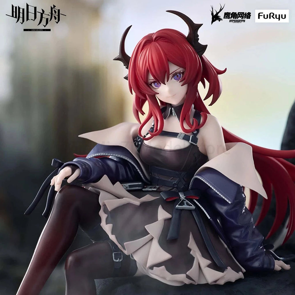 Original Genuine FuRyu Prepainted Noodle Stopper Figure Arknights Surtr H=15cm Garage Kit Model Decoration Game Figure Gift