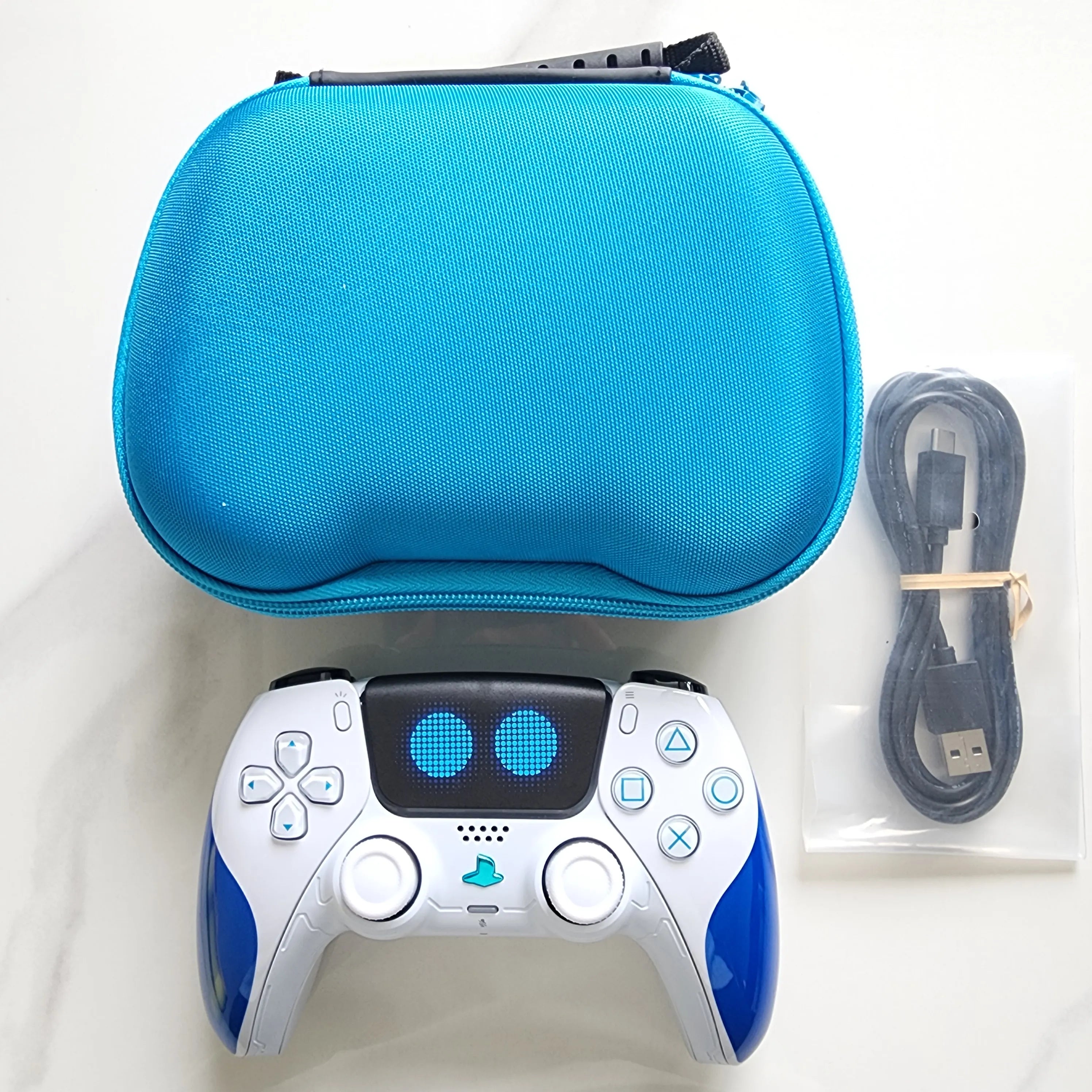 High-End Limited Edition Original Customized Upgrade and Modified Ps5 Game Console Handle Ps5 Original Handle Wireless Controller Ps5 Dualsense Wireless Controller: Cosmic Robot