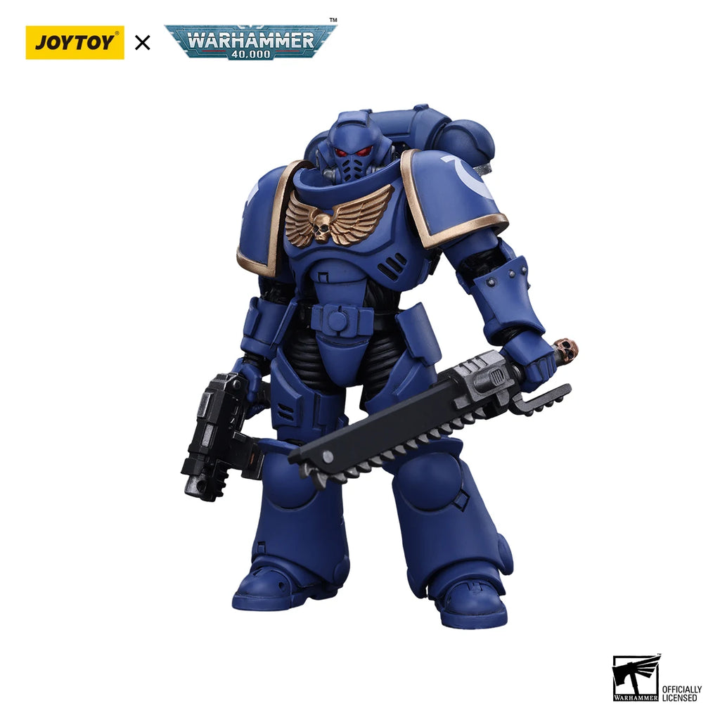 JOYTOY Warhammer 40K Action Figure Space Marines Ultramarines Outriders Brother Catonus Black Templars Brother Valtus Model Toys
