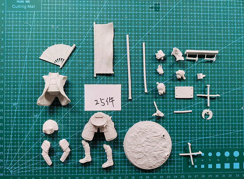 1/18 alter Soldat Mann Tokugawa sitzen Harz Figur Modellbausätze Miniatur Soldat Unmontiert Unbemalt