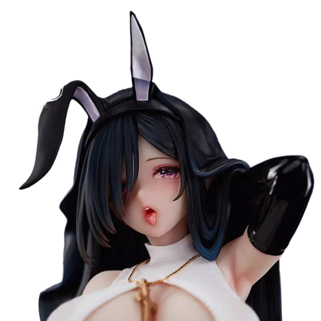 HiPlay BearPanda Rabbit Nest Series, Fourth Release: Black Nun, Anime Style Figurine 1:4 Scale Collectible Figure HXN