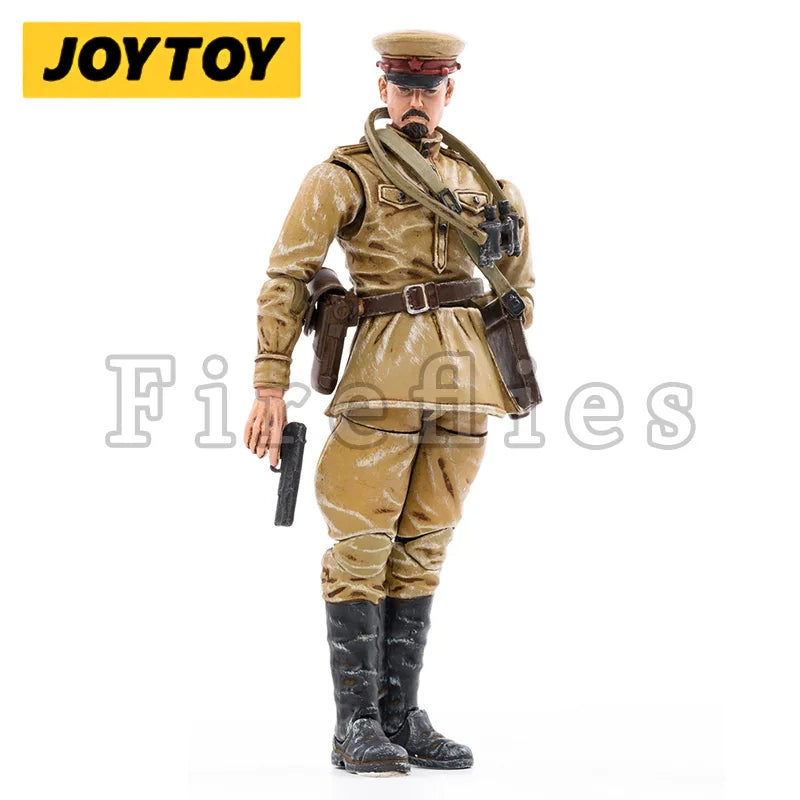 1/18 JOYTOY 3.75inches Action Figure WWII Soviet Officer Anime Collection Model Toy For Gift